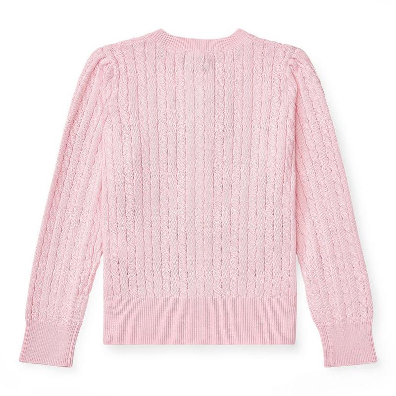 Polo Ralph Lauren Girls' [5-6X] Mini-Cable Cotton Cardigan