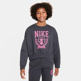 Junior Girls' [7-16] Sportswear Oversized Fleece Crew Sweatshirt