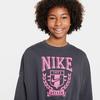 Junior Girls   7-16  Sportswear Oversized Fleece Crew Sweatshirt