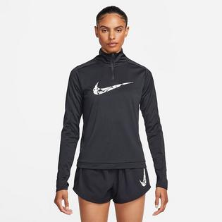 Haut intermédiaire à glissière 1/4 Swoosh Dri-FIT pour femmes