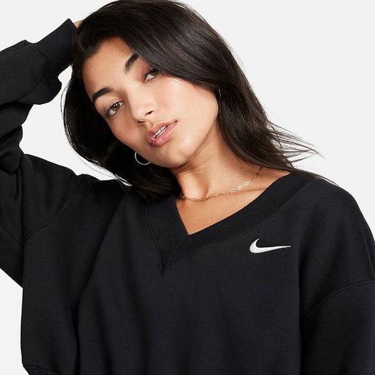 Women s Sportswear Phoenix Fleece Cropped V Neck Sweatshirt Nike Sporting Life Online