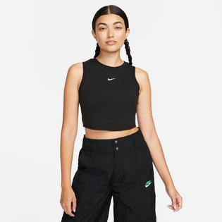 Nike Camisole court Sportswear Chill Knit à nervures miniatures pour femmes