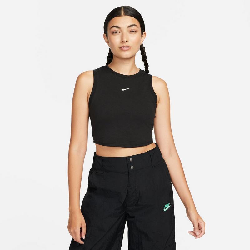 Nike Camisole court Sportswear Chill Knit &agrave; nervures miniatures pour femmes