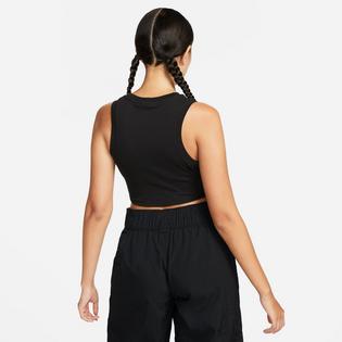 Nike Women's Sportswear Chill Knit Cropped Mini-Rib Tank Top