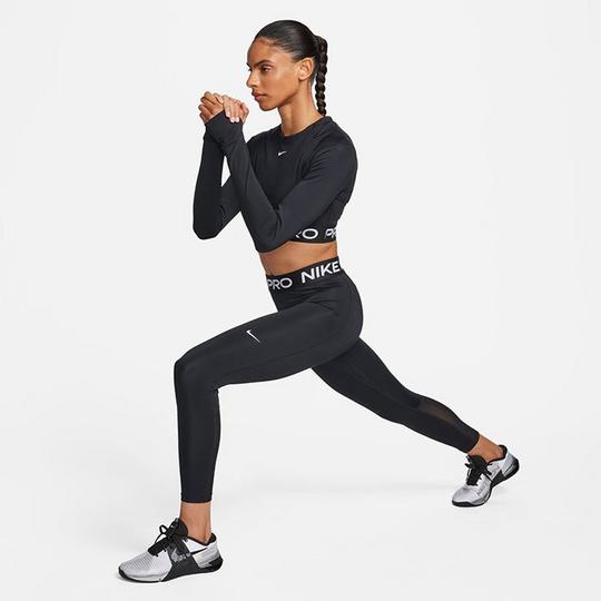 Nike cropped long sleeve top best sale