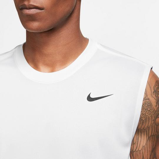 Nike dri fit cut off shirt hotsell