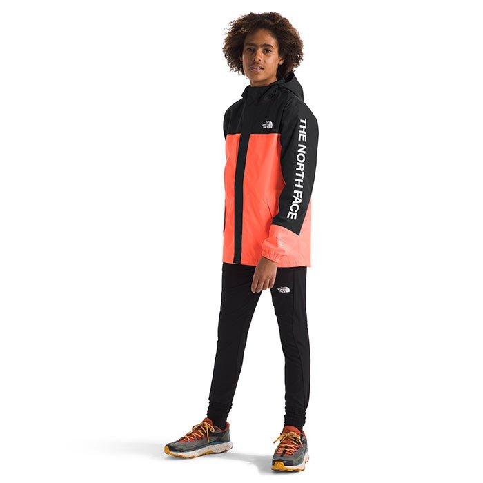 The North Face Antora Rain Jacket Boys Vivid Flame XS