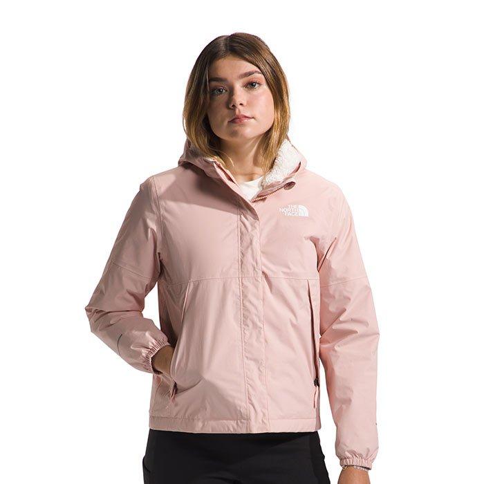 The North Face Warm Antora Rain Jacket Girls Pink Moss L