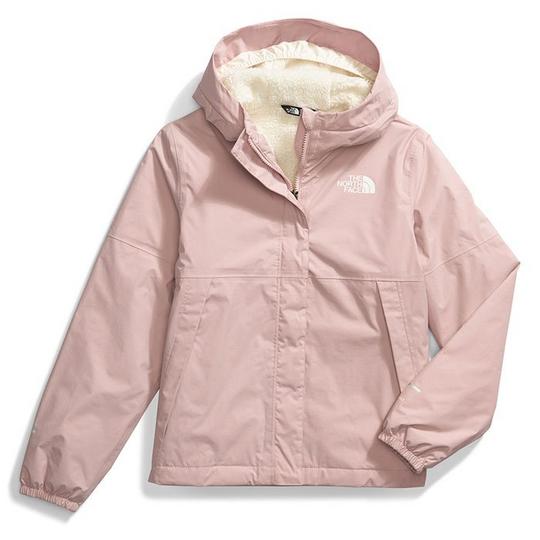 The North Face Warm Antora Rain Jacket Girls Pink Moss L