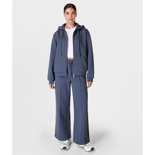 Sweaty Betty Elevated Zip Up Hoody Blue Women s S