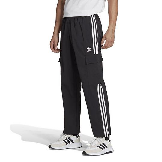 Half striped adidas joggers best sale