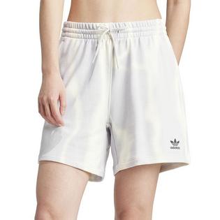 Short en molleton à imprimé teinture intégral pour femmes