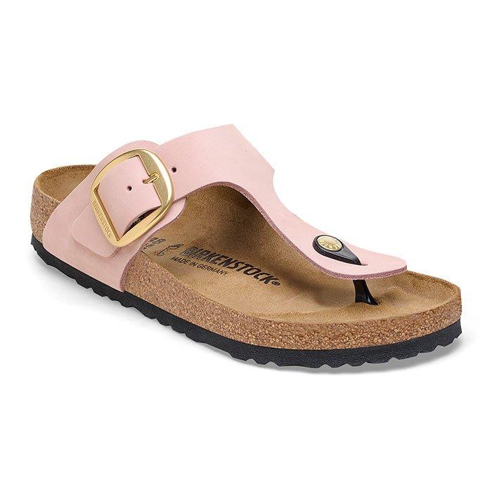 IENA 【BIRKENSTOCK 】GIZEH BIG BUCKLE Gizeh Big Buckle Natural Leather Patent High-Shine Surf
