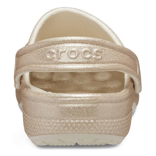 Crocs Toddler Classic Glitter Clog Champagne Glitter C10