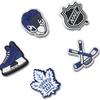 Breloques pour chaussures Toronto Maple Leafs Jibbitz  paquet de 5 