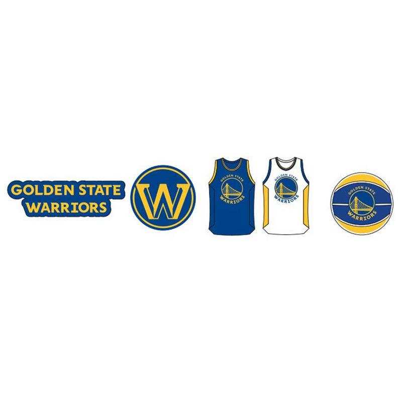 Crocs Breloques Golden State Warriors Jibbitz (paquet de 5)