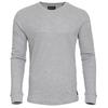 Men s Long Sleeve Waffle Knit Crew Neck Top