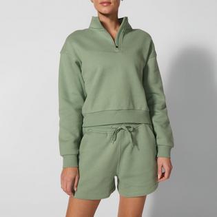 MPG Women's The Comfort 1/4-Zip Cropped Sweatshirt