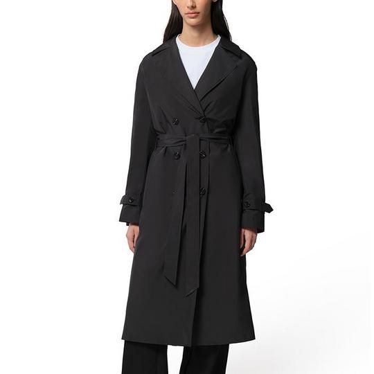 SOIA KYO Blaire Trench Coat Women s S Black