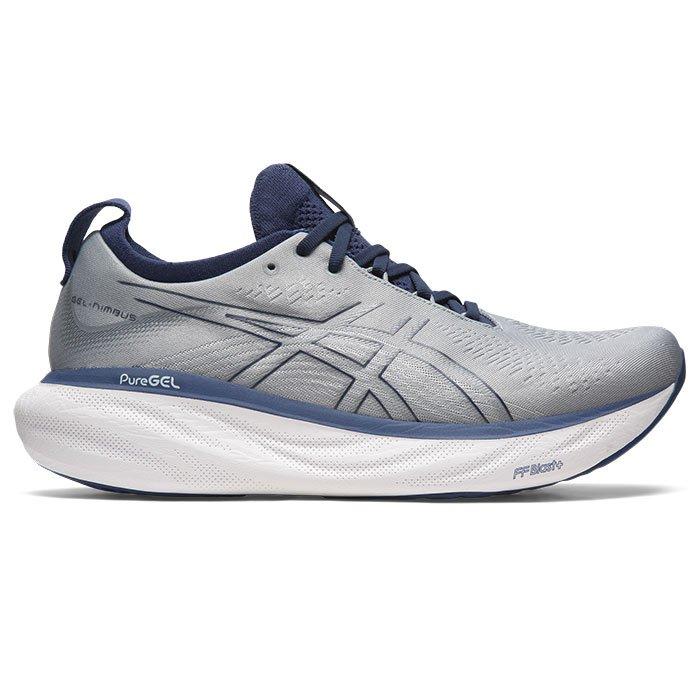 Asics Men s Gel Nimbus 25 Sheet Rock Indigo Blue 9 D