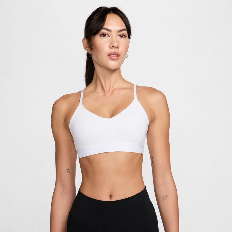 Nike Soutien-gorge de sport ajustable Indy &agrave; soutien l&eacute;ger pour femmes