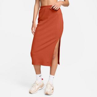 Women's Sportswear Chill Knit Slim Ribbed Midi Skirt