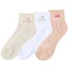 Women s Embroidered Ankle Sock  3 Pack 