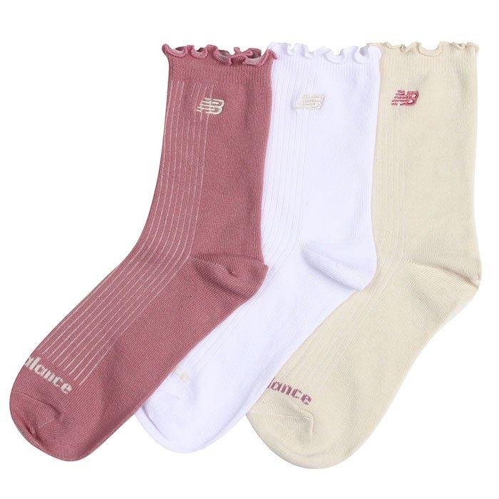 New Balance Women s Ruffled Mid Crew Socks Assorted Size Small Medium