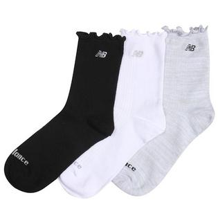 New Balance Women's Ruffled Mid Crew Sock (3 Pack)