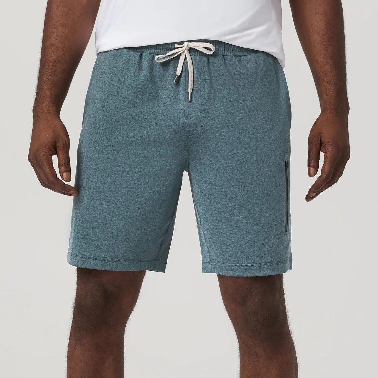 Vuori | Men's Sunday Performance Shorts, Blue Sea Heather, Size Medium