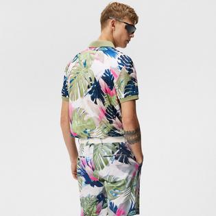 J Lindeberg Men's Tour Tech Print Polo