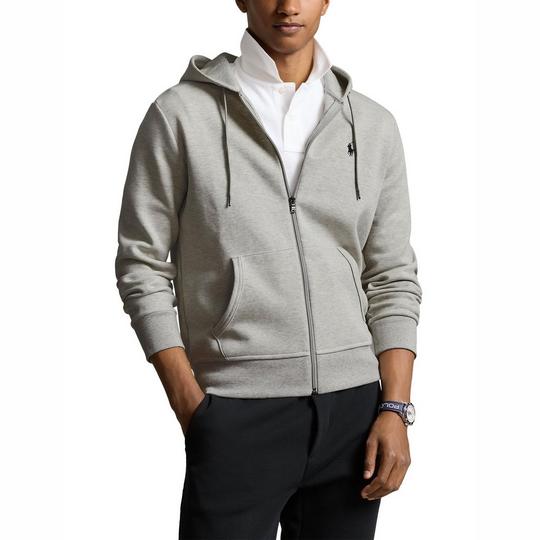 Double knit full zip hoodie polo sale