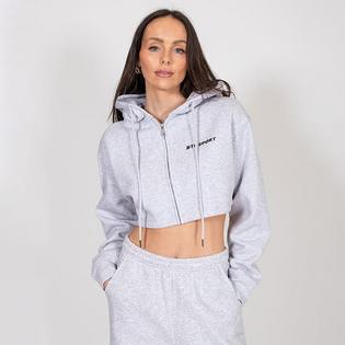 Brunette The Label Women's Kindness Club Full-Zip Cropped Hoodie
