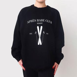 Brunette The Label Women's Apres Babe Club Crew Sweatshirt