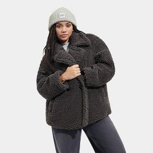 Manteau court en peluche Gertrude pour femmes