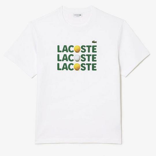 Lacoste Men s Heavy Cotton Ball Print T-Shirt