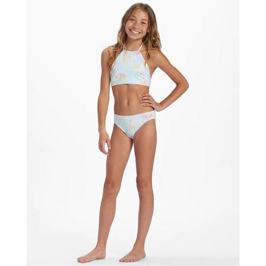 Junior Girls 8 14 Sweet Tropic High Neck Two Piece Bikini Billabong Sporting Life Online