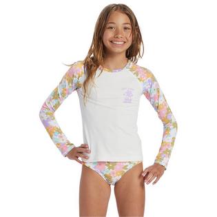 Junior Girls' [8-14] Kissed By The Sun Rashguard Two-Piece Set