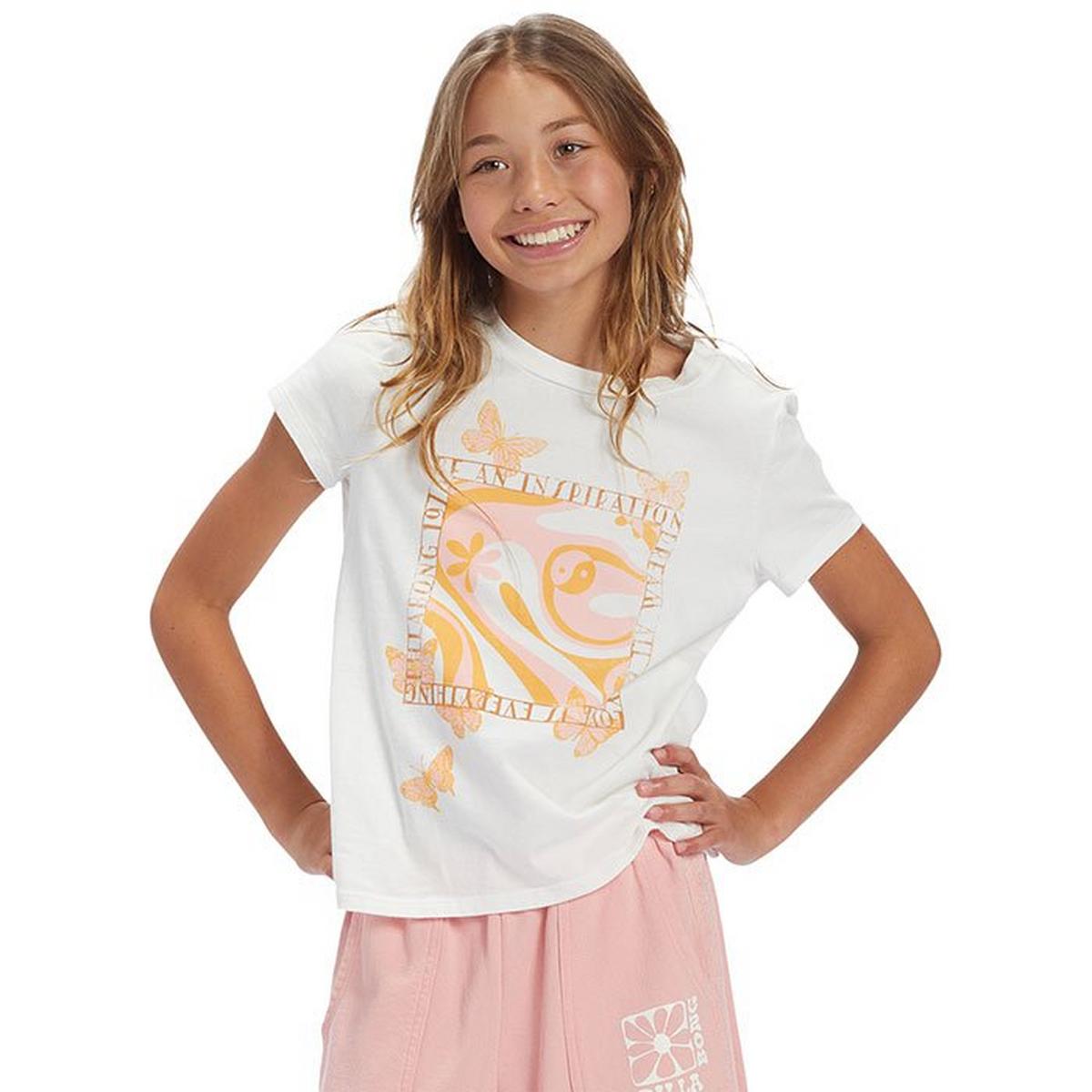 T-shirt Be A Butterfly pour filles juniors [7-14]