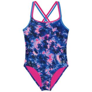 Junior Girls' [7-16] Multi Dye One-Piece Swimsuit
