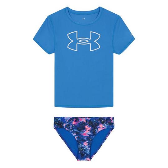 Junior Girls   7-16  Multi Dye Rashguard Two-Piece Set