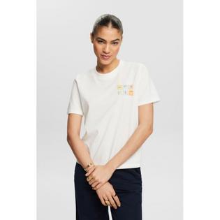 Esprit T-shirt en jersey &agrave; logo pour femmes