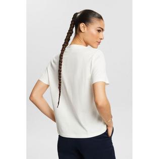 Esprit T-shirt en jersey &agrave; logo pour femmes