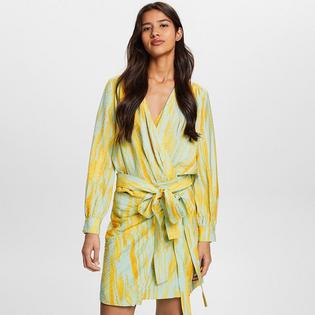 Esprit Blouse portefeuille en tissu froiss&eacute; pour femmes