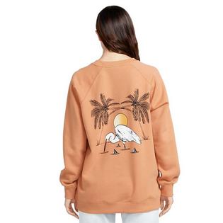 Volcom Women's Stone Magic Boyfriend Crew Sweatshirt