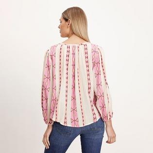 Velvet Chemisier Nanni en jacquard &agrave; col en V pour femmes