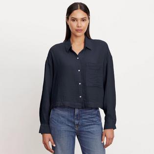 Velvet Women's Lana Cotton Gauze Button-Up Shirt