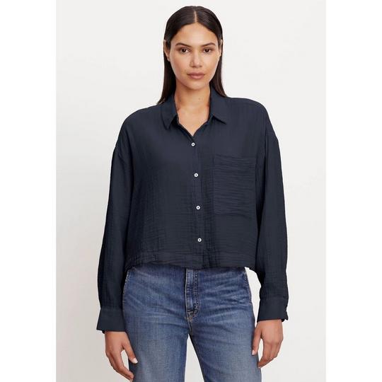 Women s Lana Cotton Gauze Button-Up Shirt