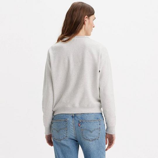 Levis Womens Graphic Signature Crew Heather Gray