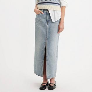 Women's Ankle Column Denim Skirt